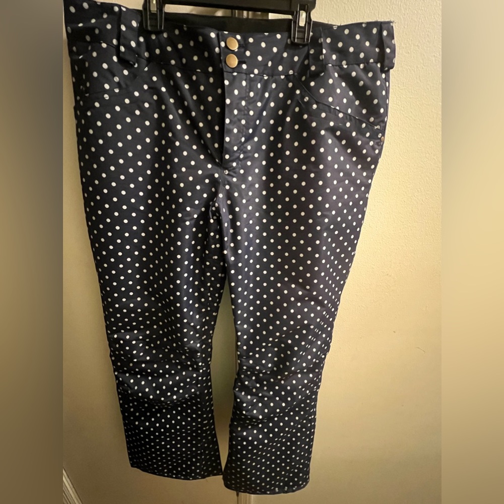Rare print polka dot Iceburg insulated snow pants